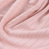Viscose Stretch Rib Knit Fabric, 185 gsm, 115 cm — Pink