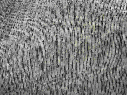 Dark Grey Marl Rib Knit, Polyester, 310 gsm, 176 cm