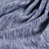 Blue Heathered-Marl Rib Knit, Poly-Viscose