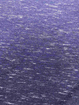 Purple Heathered-Marl Rib Knit, Cotton-Poly