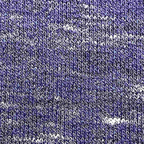 Purple Heathered-Marl Rib Knit, Cotton-Poly