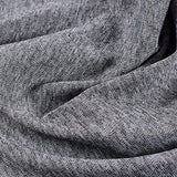 Heathered Grey Marl Rib Knit, Polyester — texture