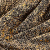 Gold Marl Rib Knit, Poly-Viscose — texture