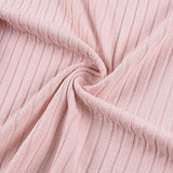 Viscose Stretch Rib Knit Fabric, 185 gsm, 115 cm — Pink — texture