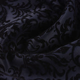 Dark Blue Floral Scuba Knit, Polyester