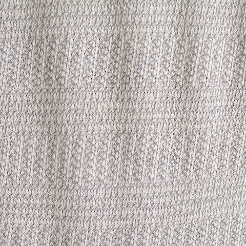 Light Grey Heathered-Marl Chunky Knit, Cotton-Poly
