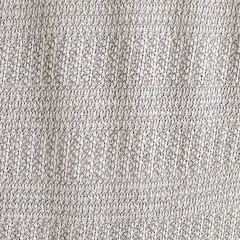 Light Grey Heathered-Marl Chunky Knit, Cotton-Poly
