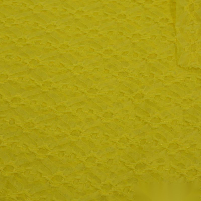 Yellow Tone-on-Tone Jacquard, Polyester, 170 gsm