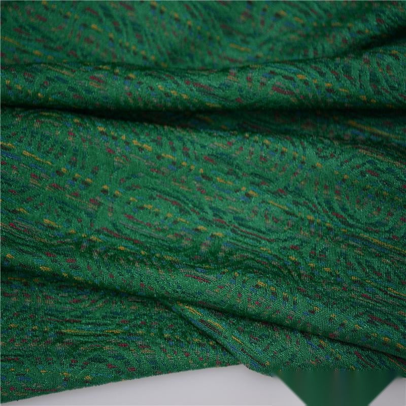 Green Flecks Jacquard, Polyester