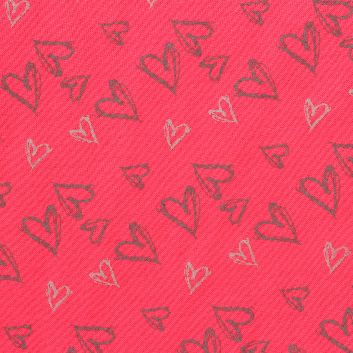 Grey Heart French Terry, Cotton
