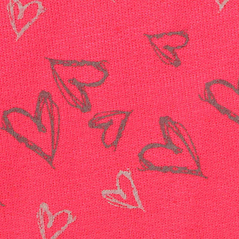 Grey Heart French Terry, Cotton