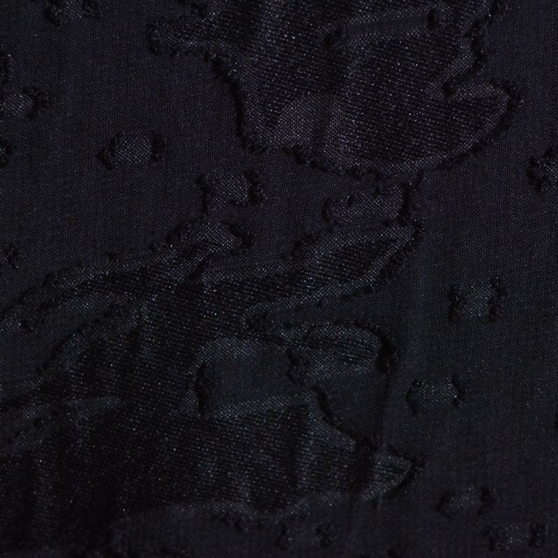 Black Tone-on-Tone Chiffon, Polyester