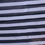 Black Horizontal-Stripe Chiffon, Polyester — texture