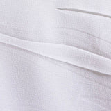 Polyester Stretch Linen-Look Fabric, 160 gsm, 150 cm — White — texture
