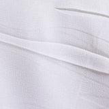 Polyester Stretch Linen-Look Fabric, 160 gsm, 150 cm — White