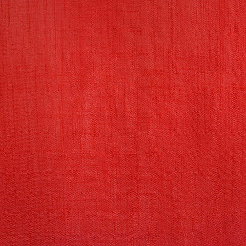 Slub 100% Polyester Chiffon Fabric, 85 gsm, 147 cm — Red