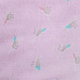 Grey Birds Woven, Viscose — texture