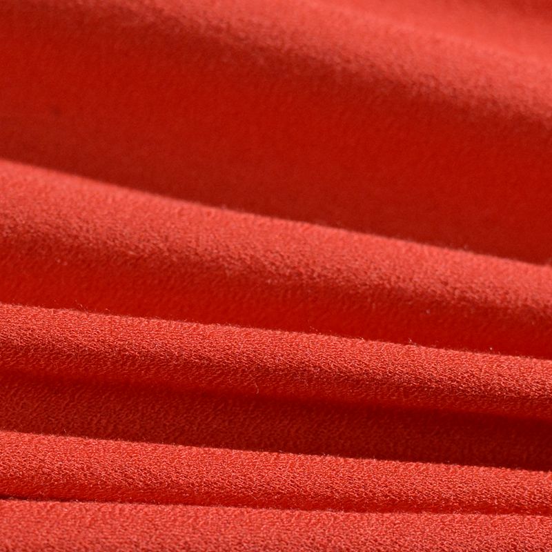 100% Viscose Linen-Look Fabric, 100 gsm, 142 cm — Red