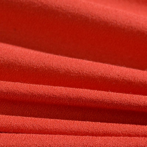 100% Viscose Linen-Look Fabric, 100 gsm, 142 cm — Red