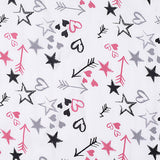 Black Stars Woven, Viscose — texture