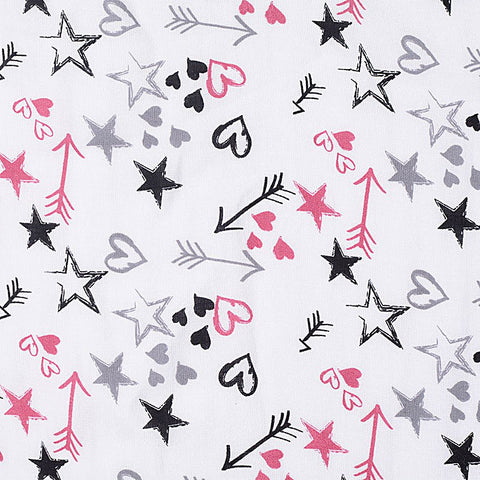 Black Stars Woven, Viscose