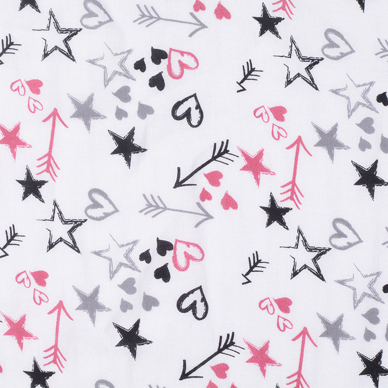Black Stars Woven, Viscose