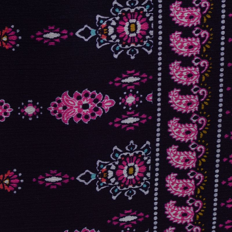 Pink Floral Crepe, Viscose