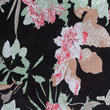 White Bold-Floral Woven, Viscose — texture