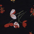 Red Flowers Woven, Viscose, 87 gsm
