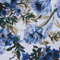 Blue Floral Poplin, Cotton