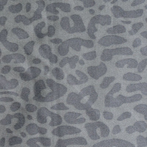 Grey Leopard Twill, Cotton
