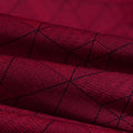 Red Geometric-Diamond Twill, Cotton