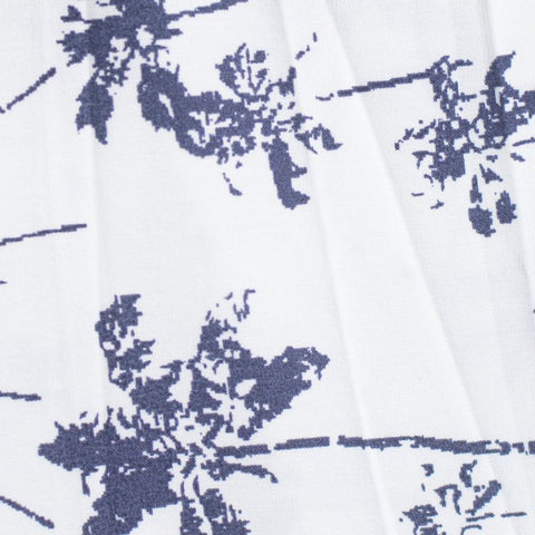 Navy Palm Woven, Cotton