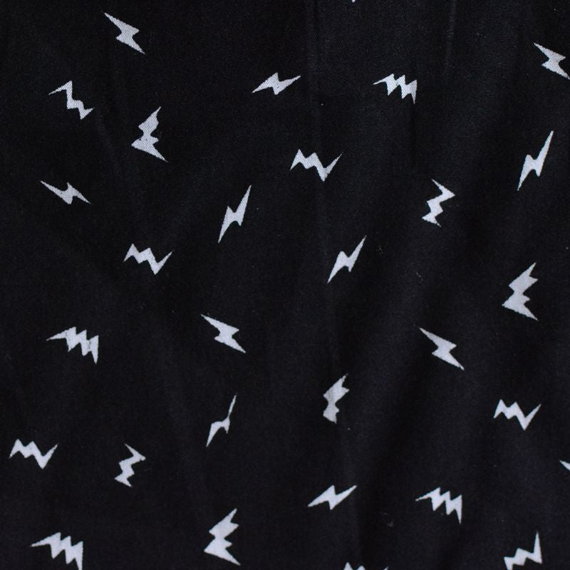 White Wavy-Line Poplin, Cotton