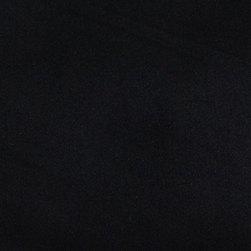Cotton Stretch Sateen Fabric, 195 gsm, 147 cm — Black
