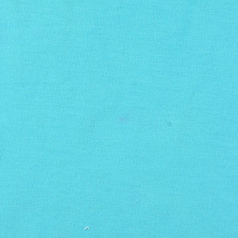 Cotton Stretch Jersey Knit Fabric, 154 gsm, 165 cm — Blue