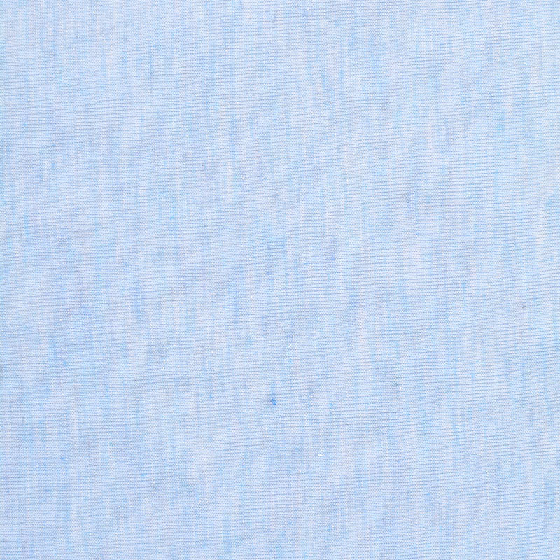 Light Blue Marl Jersey Knit, Poly-Linen, 135 gsm