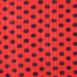 Black Dots Rib Knit, Polyester