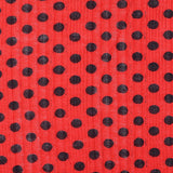 Black Dots Rib Knit, Polyester — texture