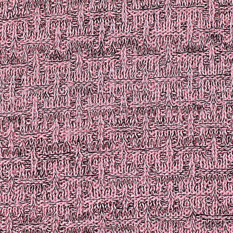 Pink Textured Chunky Knit, Polyester