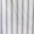 Dark Blue Vertical-Stripe Poplin, Cotton