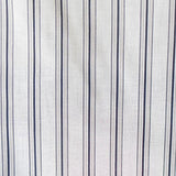 Dark Blue Vertical-Stripe Poplin, Cotton — texture