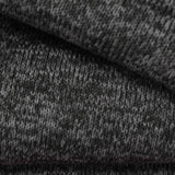 Brushed 100% Polyester Chunky Knit Fabric, 315 gsm, 160 cm — Black — photo 4