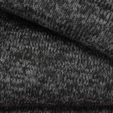 Brushed 100% Polyester Chunky Knit Fabric, 315 gsm, 160 cm — Black