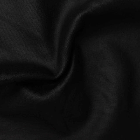 Polyester Stretch Jersey Knit Fabric, 200 gsm, 150 cm — Black