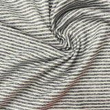 Charcoal Stripe Jersey Knit, Polyester — photo 4