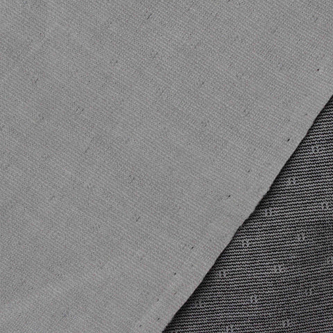 Light Beige Small-Dot Interlock Knit, Viscose-Poly