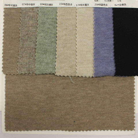 Polyester Viscose Stretch Interlock Knit Fabric, 182 gsm, 185 cm — Black