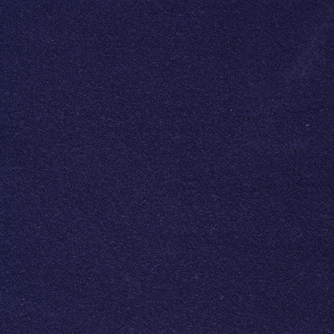 Brushed Polyester Stretch French Terry Fabric, 190 gsm, 165 cm — Navy