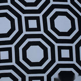 Black Squares Linen-Look, Polyester — texture